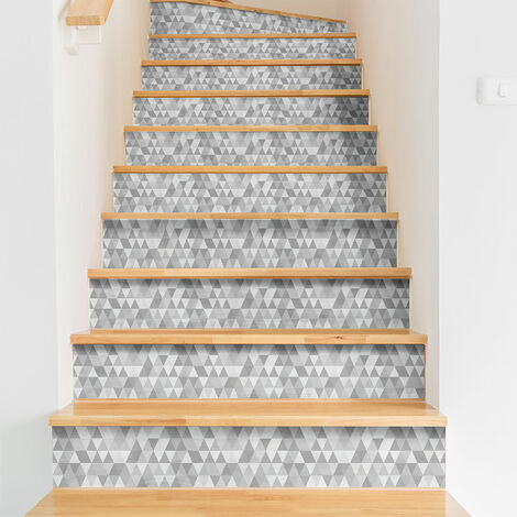 Stickers adhésifs escalier carrelages contremarche - HEGE - 2 bandes de 12.5x87.5cm (1/3)