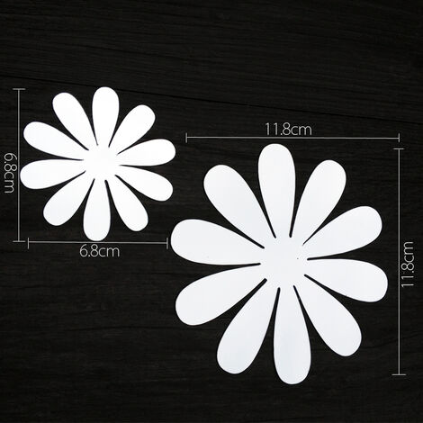 Generic Sticker Fleurs 3D - Effet Miroir - Prix pas cher