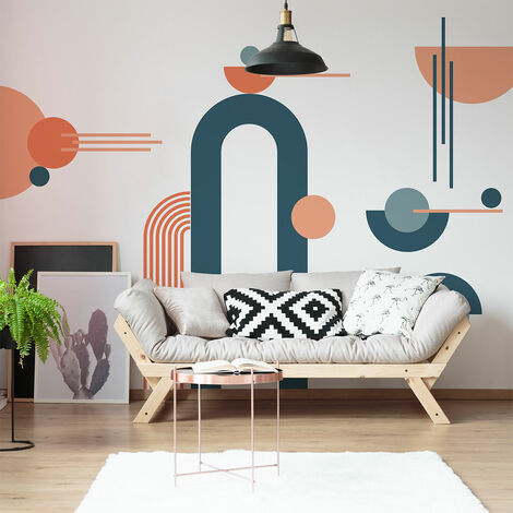 Papier peint intissé pré-encollé fresques géantes - ARCHES ART MODERNE ET DEMI CERCLES - 80x60cm (1/5)