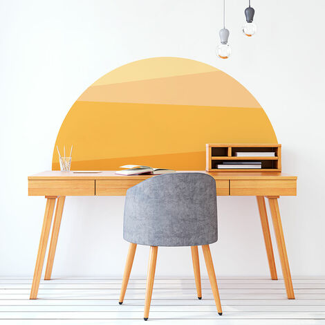 Papier peint intissé pré-encollé fresques géantes - COUCHER DE SOLEIL JAUNE - 30x60cm (1/5)
