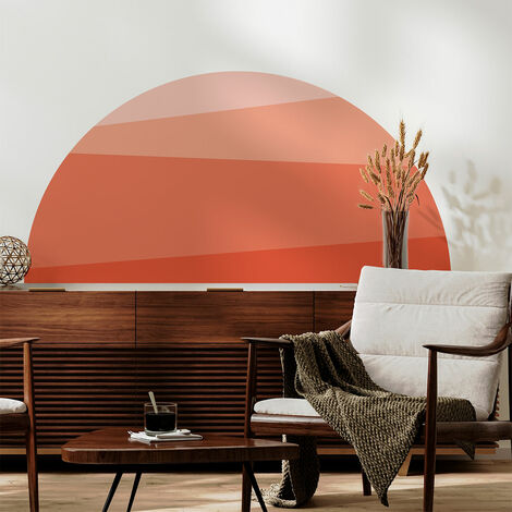 Papier peint intissé pré-encollé fresques géantes - COUCHER DE SOLEIL ORANGE - 30x60cm (1/5)