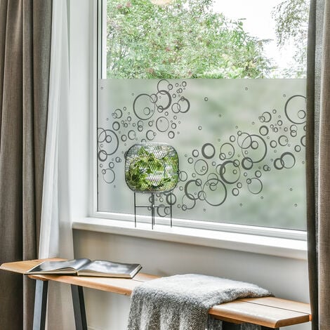 Film Opaque Pour Fenetre 110 X 390 Cm, Anti Chaleur, Anti-Regard Contrôle, Température Protection De La, Autocollant De Fenêtre Film Anti-UV, Avec Outil, Pour Fenetre, Diamant 3D