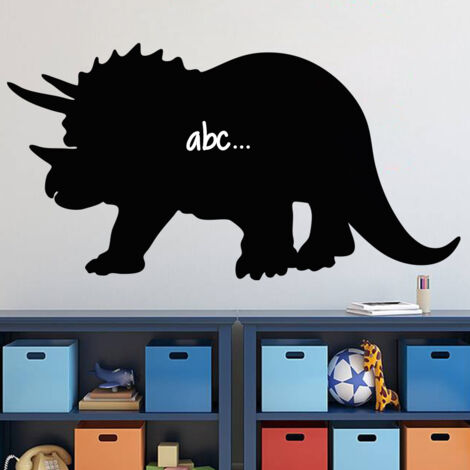 Sticker ardoise tableau noir - stickers muraux adhésif effaçable - SILHOUETTE KENTROSAURE - 20x40cm (1/3)