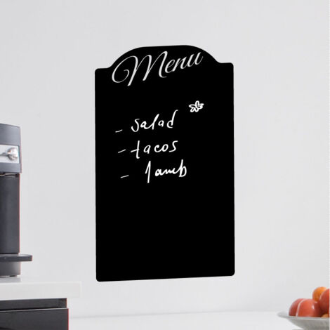 Sticker ardoise tableau noir - stickers muraux adhésif effaçable - MENU RESTAURANT - 35x55cm (1/3)