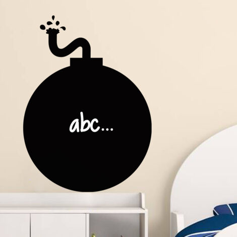 Sticker ardoise tableau noir - stickers muraux adhésif effaçable - DESIGN BOMBE - 30x20cm (1/3)