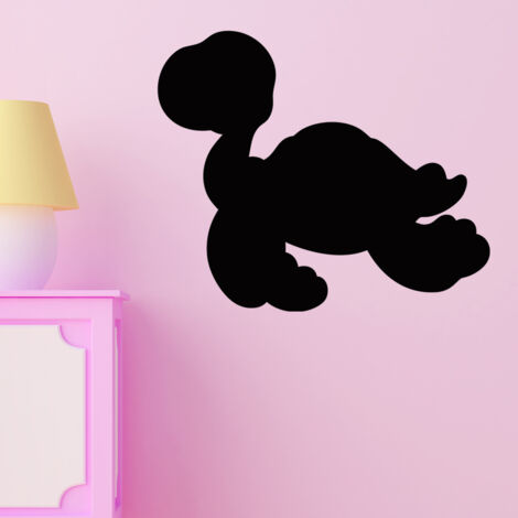 Sticker ardoise tableau noir - stickers muraux adhésif effaçable - SILHOUETTE TORTUE - 25x30cm (1/3)