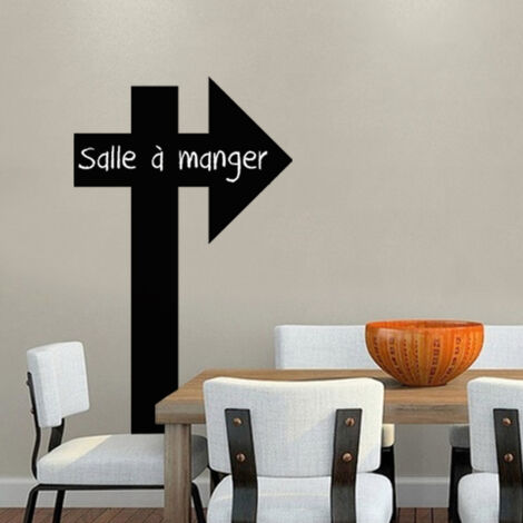 Sticker ardoise tableau noir - stickers muraux adhésif effaçable - DESIGN FLÈCHE - 30x15cm (1/3)