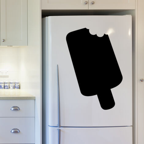 Sticker ardoise tableau noir - stickers muraux adhésif effaçable - GLACE ESQUIMAUX - 40x30cm (1/4)