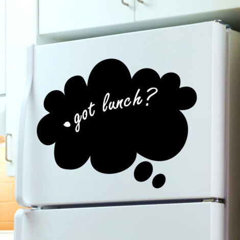 Sticker ardoise tableau noir - stickers muraux adhésif effaçable - NUAGE - 15x25cm (1/3)