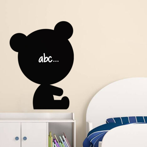 Sticker ardoise tableau noir - stickers muraux adhésif effaçable - DESIGN NOUNOURS - 30x20cm (1/3)