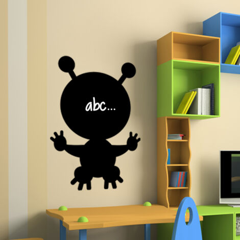 Sticker ardoise tableau noir - stickers muraux adhésif effaçable - DESIGN OURSON - 30x20cm (1/3)