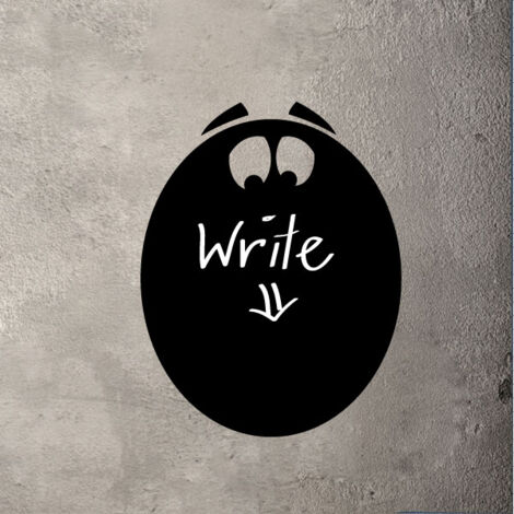 Sticker ardoise tableau noir - stickers muraux adhésif effaçable - VISAGE - 45x35cm (1/3)