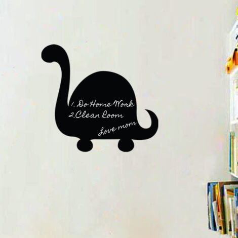 Sticker ardoise tableau noir - stickers muraux adhésif effaçable - DINOSAURE DIPLODOCUS - 30x30cm (1/4)
