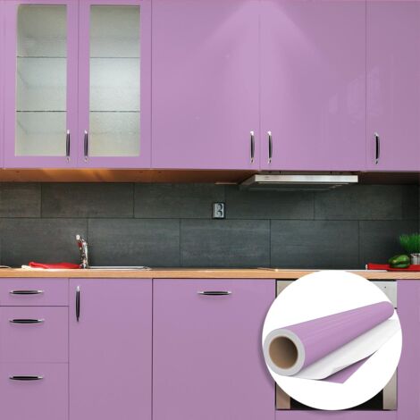 Film Adhésif Meuble Violet Foncé Mat 40 Cm × 2 M – Vinyle Auto-Adhésif Imperméable Pour Cuisine, Armoire, Bureau, Relooking Facile