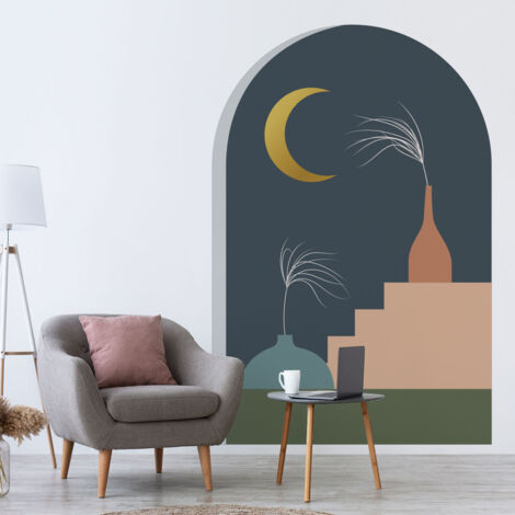 Papier peint intissé pré-encollé fresques géantes - ARCHE NUIT PAISIBLE - 180x120cm (1/4)