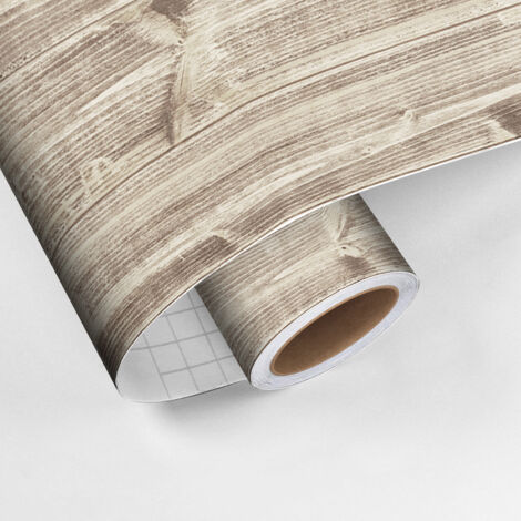 Revêtement sticker sol - PARQUET BOIS DU NEVADA - Rouleau adhésif Protection Anti-dérapant - 60x100cm (1/5)
