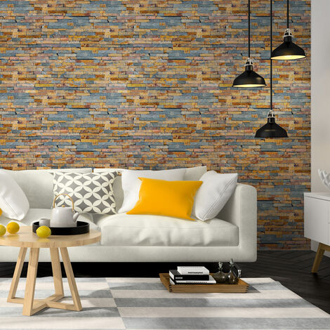 Sticker effet papier peint - BOIS NATURELS RECYCLÉS - 30x30cm