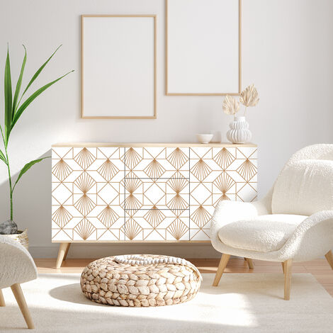 Sticker meuble scandinave 40 x 60 cm – Adhésif haute qualité pour meubles intérieurs – Pose facile sur surfaces lisses
