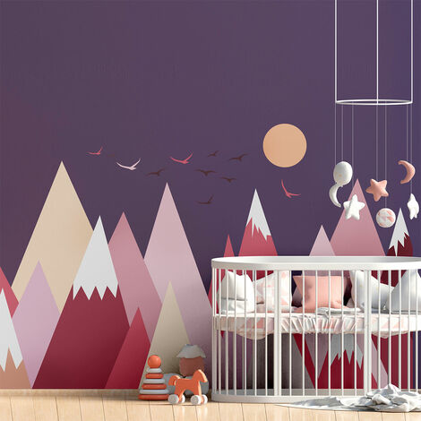 Stickers enfant montagnes scandinaves perineka 90 x 135 cm (1/5)