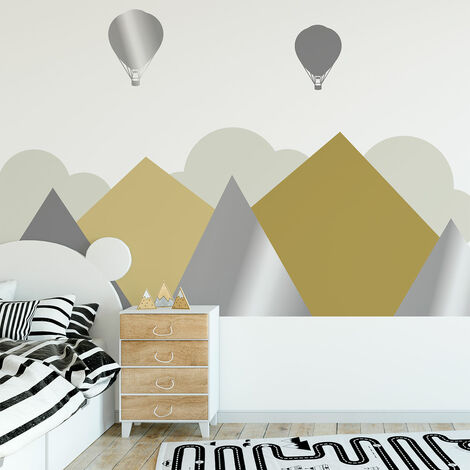 Stickers enfant montagnes géantes scandinaves Svendborg 50 x 65 cm (1/5)