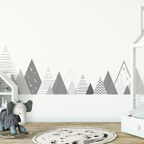 Stickers enfant montagnes scandinaves grishka 80 x 135 cm (1/5)