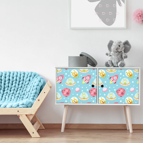 Sticker meuble pour enfant martiens de l'Espace 40 x 60 cm (1/5)