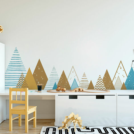 Stickers enfant montagnes scandinaves ememrika 100 x 170 cm (1/5)