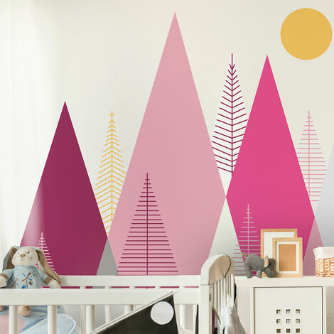 Stickers enfant montagnes scandinaves lucinka 60 x 90 cm (1/5)