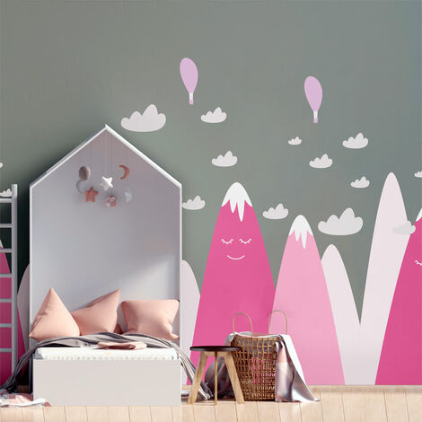 Stickers enfant montagnes scandinaves frantika 40 x 60 cm (1/5)