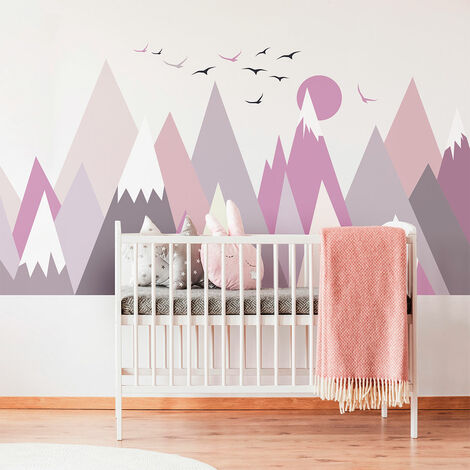 Stickers enfant montagnes scandinaves larinka 70 x 105 cm (1/5)