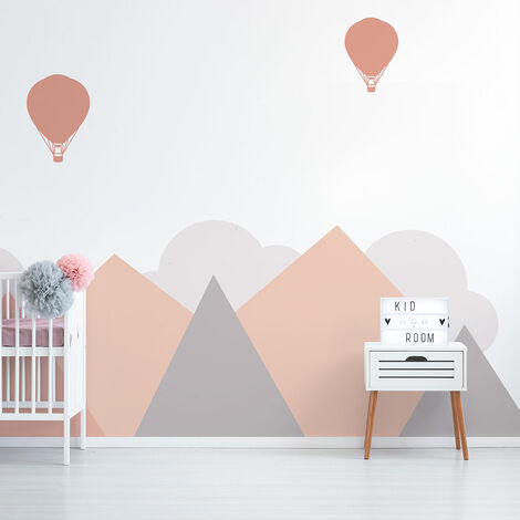 Stickers enfant montagnes géantes scandinaves Stockholm 50 x 65 cm (1/5)