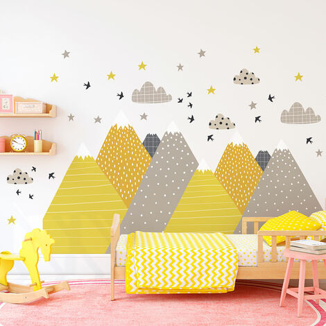 Stickers enfant montagnes scandinaves faridka 40 x 60 cm (1/5)
