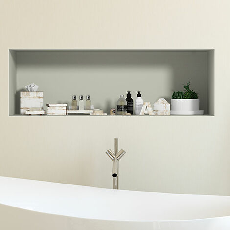 Sticker effet 3D Salle de bain design 30 x 90 cm (1/5)