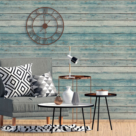 Sticker effet papier peint - BOIS BORD DE MER - 40x40cm (1/5)