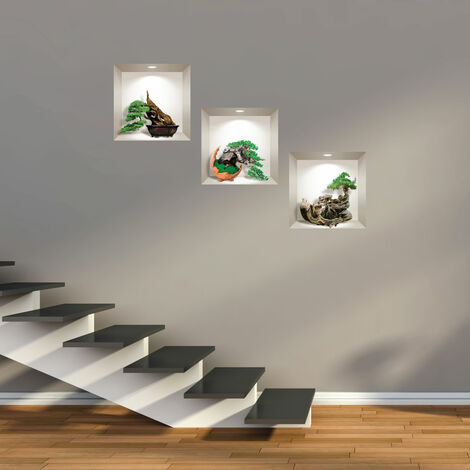Stickers 3D bonsaïs mystiques 30 x 90 cm (1/4)