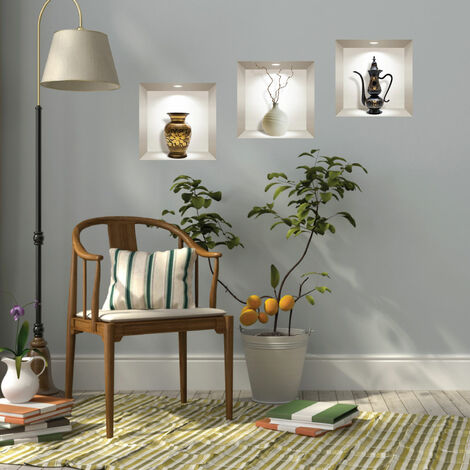 Stickers 3D objets décoratifs anciens 30 x 90 cm (1/4)