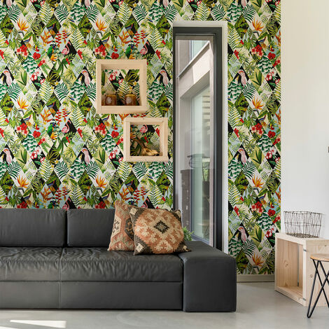 Sticker effet papier peint - JUNGLE - 50x50cm
