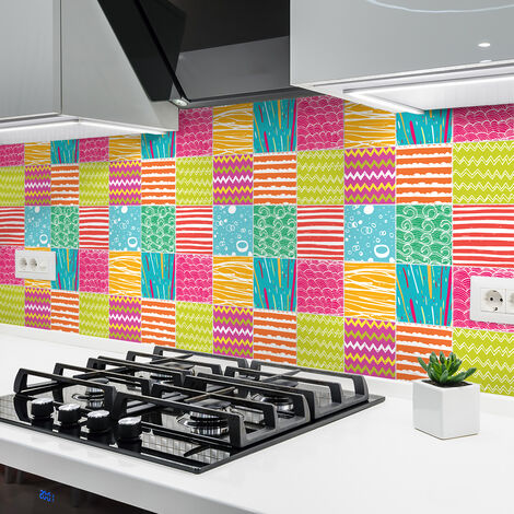 Sticker Mural Carrelage adhésif Cuisine Salle de Bain - 24 STICKERS CARRELAGES AZULEJOS BELEN - 24stickers10x10cm (1/5)