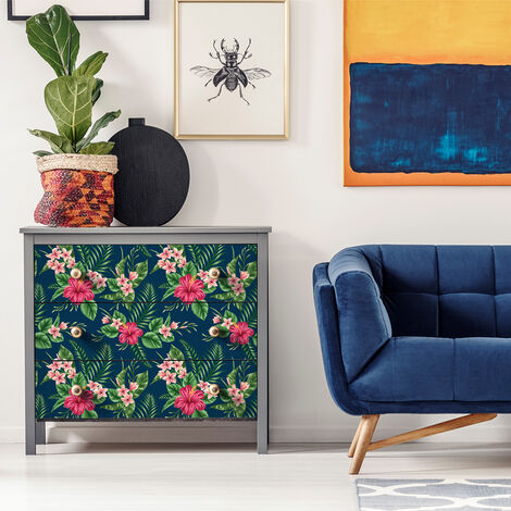 Sticker meuble tropical rattiya 40 x 60 cm (1/5)