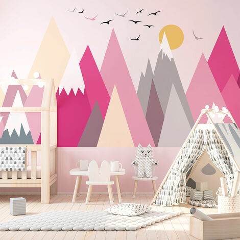 Stickers enfant montagnes scandinaves martika 80 x 120 cm (1/5)