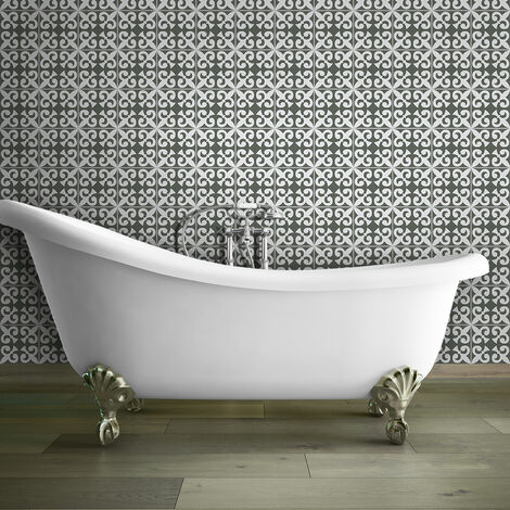 Sticker Mural Carrelage adhésif Cuisine Salle de Bain - 30 STICKERS CARRELAGES AZULEJOS AMARANDE - 30stickers10x10cm (1/5)