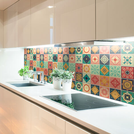Sticker Mural Carrelage adhésif Cuisine Salle de Bain - 9 STICKERS CARRELAGES AZULEJOS ANALISIA - 9stickers15x15cm (1/5)