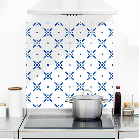 Sticker Mural Carrelage adhésif Cuisine Salle de Bain - 9 STICKERS CARRELAGES AZULEJOS ARTINO - 9stickers15x15cm (1/5)