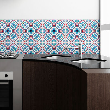 Sticker Mural Carrelage adhésif Cuisine Salle de Bain - 9 STICKERS CARRELAGES AZULEJOS BAPTISTA - 9stickers15x15cm (1/5)