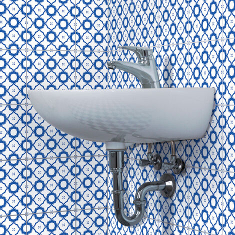 Sticker Mural Carrelage adhésif Cuisine Salle de Bain - 24 STICKERS CARRELAGES BOHÈME WINEMA - 24stickers10x10cm (1/5)