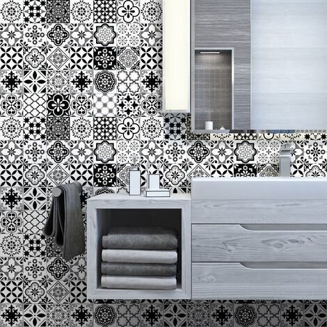 Kiwistar - Set 019 - Autocollants Pour Carrelage - 14 X 14 Cm - Lot De 25 - Rouge - Matepour La Cuisine, La Salle De Bain, Le Dosseret, La Bordure, La