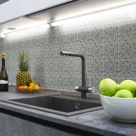 Sticker Mural Carrelage adhésif Cuisine Salle de Bain - 9 STICKERS CARRELAGES TERRAZZO MIRONI - 9stickers15x15cm (1/5)
