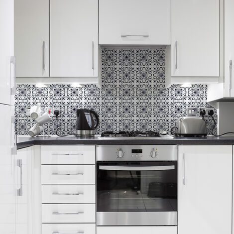 Sticker Mural Carrelage adhésif Cuisine Salle de Bain - 24 STICKERS CARRELAGES AZULEJOS BARTOLI - 24stickers10x10cm (1/5)