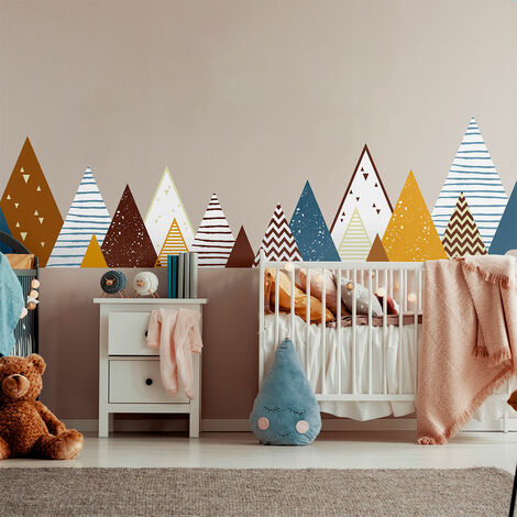 Stickers enfant montagnes scandinaves ulrika 90 x 155 cm (1/5)