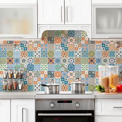 Stickers muraux - Sticker Mural Carrelage adhésif Cuisine Salle de Bain - 30 STICKERS CARRELAGES VIERA - 30stickers15x15cm (1/5)
